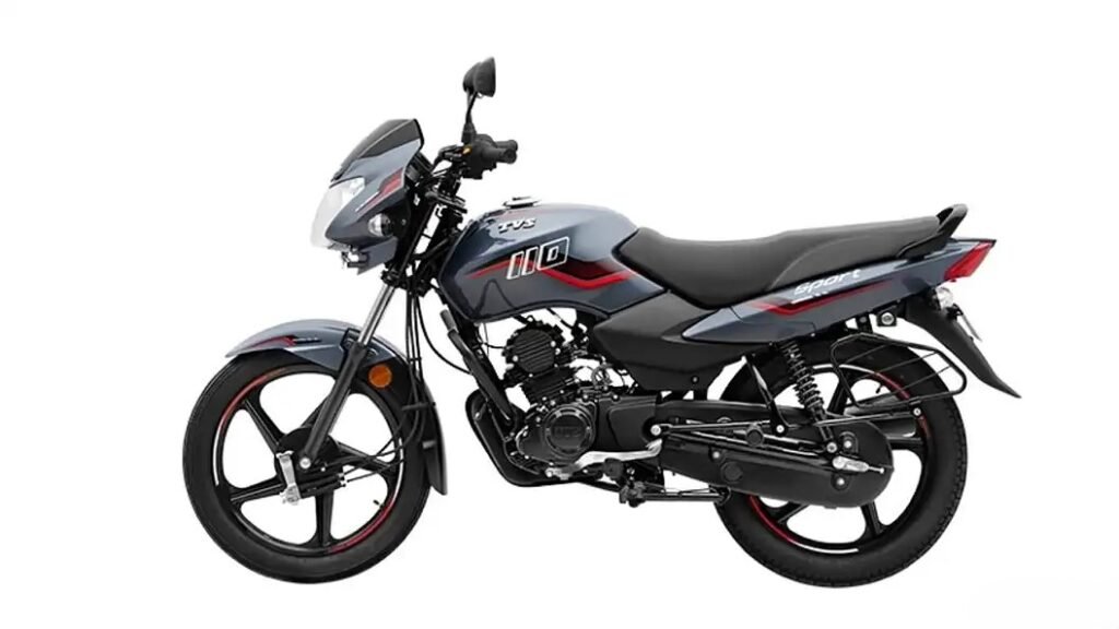 Grey Red- bike moto- tvs sport
