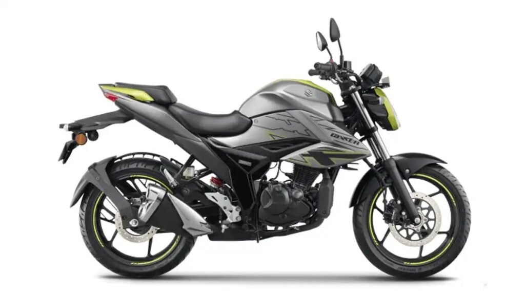 suzuki gixxer- bike moto -lush green
