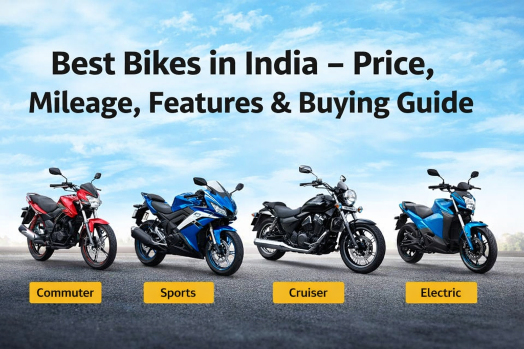 Best Bikes in India – Price, Mileage, Features & Buying Guide